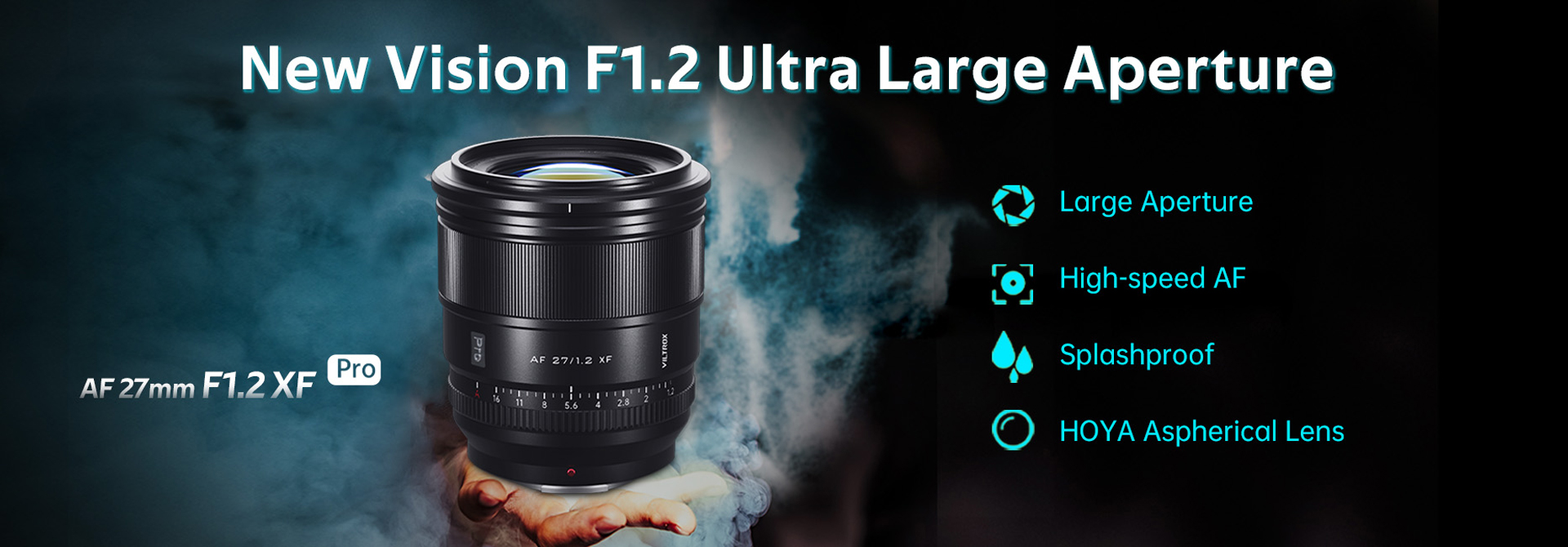 Viltrox 27mm AF F/1.2 PRO XF Lens Compatible with Fuji X-Mount Cameras